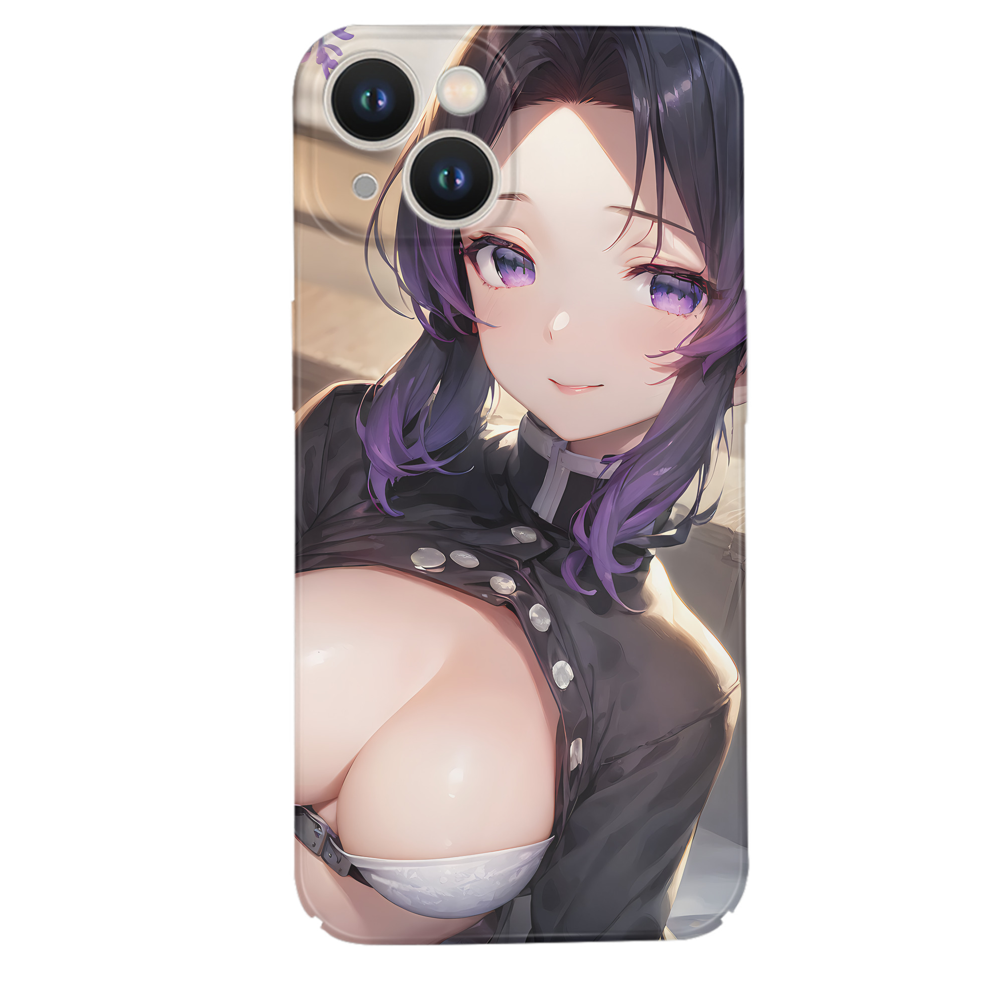 （画像用） 鬼滅の刃（きめつのやいば）蟲柱-胡蝶 しのぶ／こちょう しのぶ Kochou Shinobu 【iPhone 14シリーズ対応】ハードケース